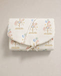 Carousel bamboo baby changing mat — carousel print, soft bamboo cotton