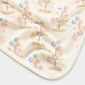 Carousel bamboo baby quilt — carousel print, soft bamboo cotton