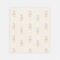 Carousel bamboo baby quilt — carousel print, soft bamboo cotton