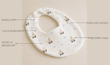 Anaario Carriage Teddy Bamboo Baby Bib key features