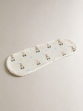 Carriage Teddy bamboo baby burp cloth — carriage teddy print, soft bamboo cotton