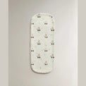 Carriage Teddy bamboo baby burp cloth — folded