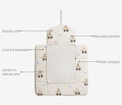 Anaario Carriage Teddy Bamboo Baby Changing Mat key features