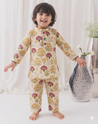 Multi-Colored Floral Cotton Co-ord Set