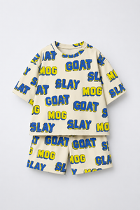 Boy wearing Anaario Certified GOAT Co-ord Set