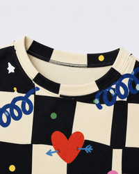 Boy wearing Anaario Check Mate Co-ord Set