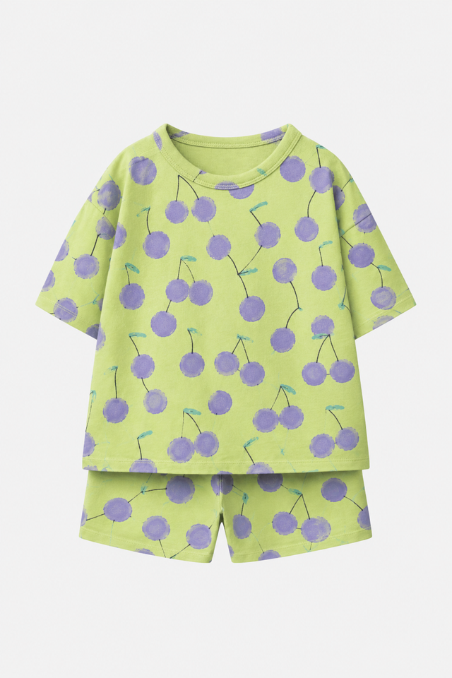 Boy wearing Anaario Cherry Bomb Co-ord Set