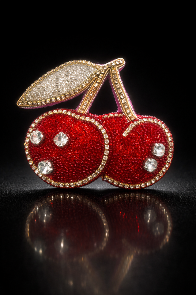 Anaario Cherry Brooch pin