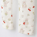 Cherry & Bunny bamboo cotton baby sleepsuit — bamboo cotton onesie romper flatlay