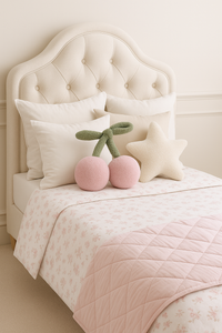 Anaario cherry-shaped fleece cushion for kids