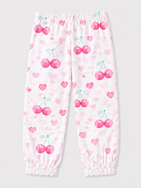 Girl wearing Anaario Cherry Heart Night Suit