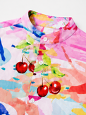 Boy wearing Anaario Cherry Splash Shirt