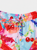 Boy wearing Anaario Cherry Splash Shirt Set