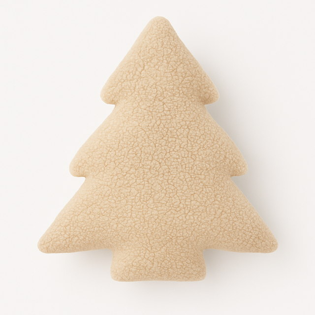 Anaario Christmas tree-shaped fleece cushion for kids
