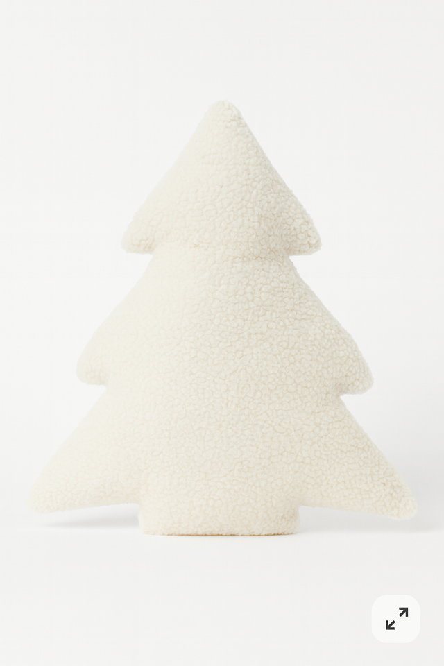 Anaario Christmas tree-shaped fleece cushion for kids