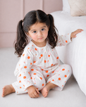 Girl wearing Anaario Citrus Pop Night Suit