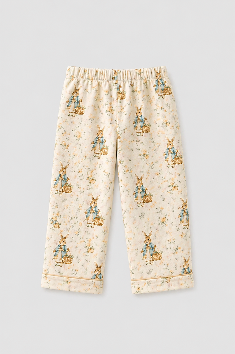 Girl wearing Anaario Classic Bunnies Night Suit