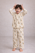 Girl wearing Anaario Classic Bunnies Night Suit