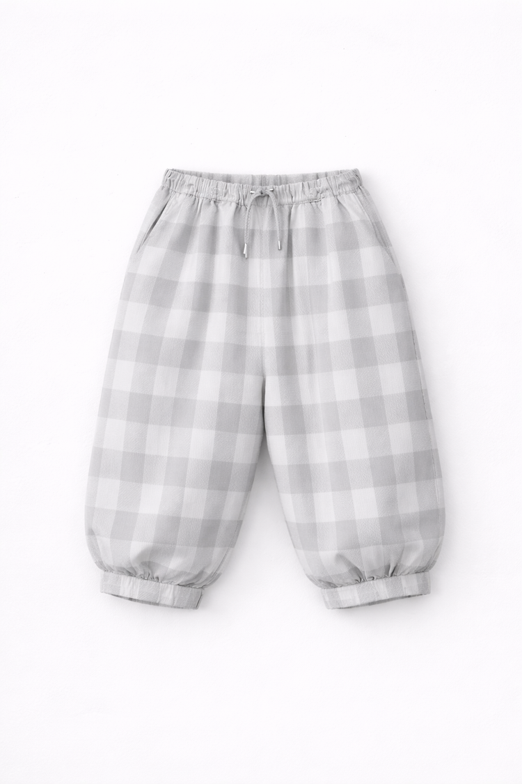 Boy wearing Anaario Cloud Check Co-ord Set