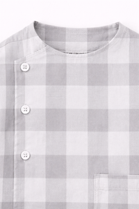 Boy wearing Anaario Cloud Check Co-ord Set