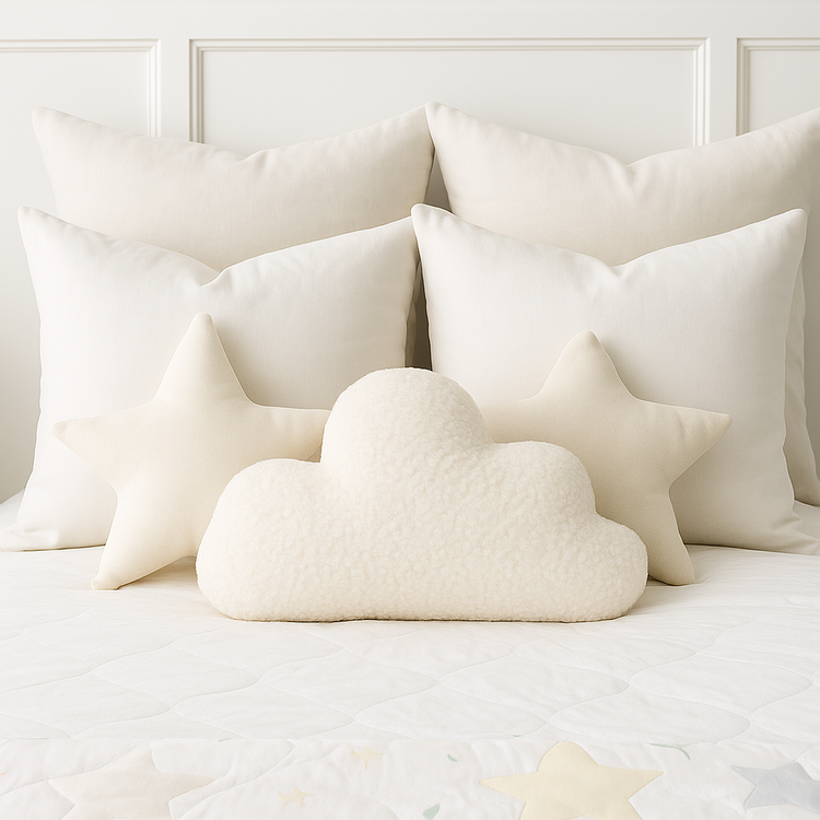 Anaario cloud-shaped fleece cushion for kids