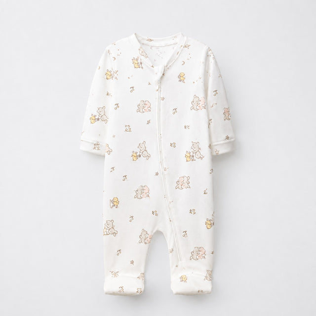 Cloud Koala bamboo cotton baby sleepsuit — two-way zip romper onesie