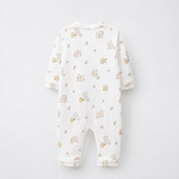 Cloud Koala bamboo cotton baby sleepsuit — footed zip-front sleepsuit, onesie romper