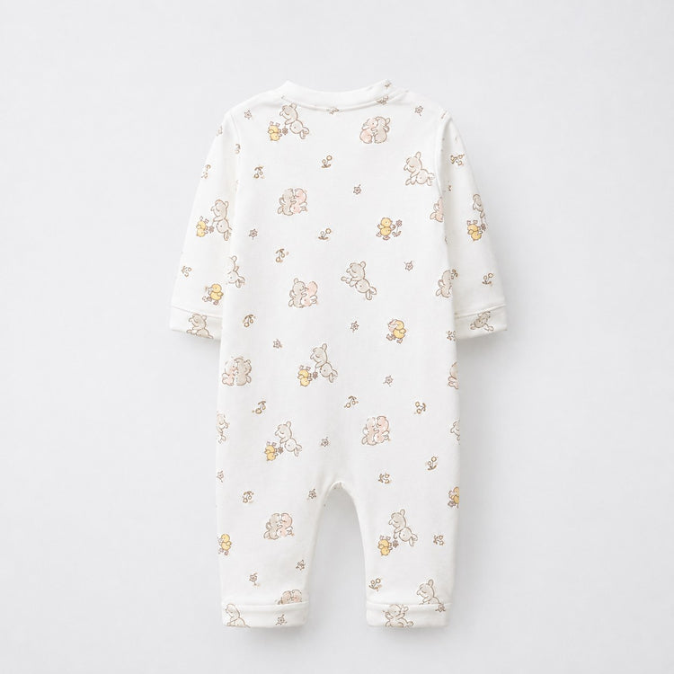 Cloud Koala bamboo cotton baby sleepsuit — footed zip-front sleepsuit, onesie romper