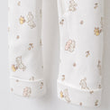 Cloud Koala bamboo cotton baby sleepsuit — zip romper onesie detail