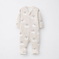 Cloud Koala bamboo cotton baby sleepsuit — full-sleeve baby sleepsuit, zip onesie