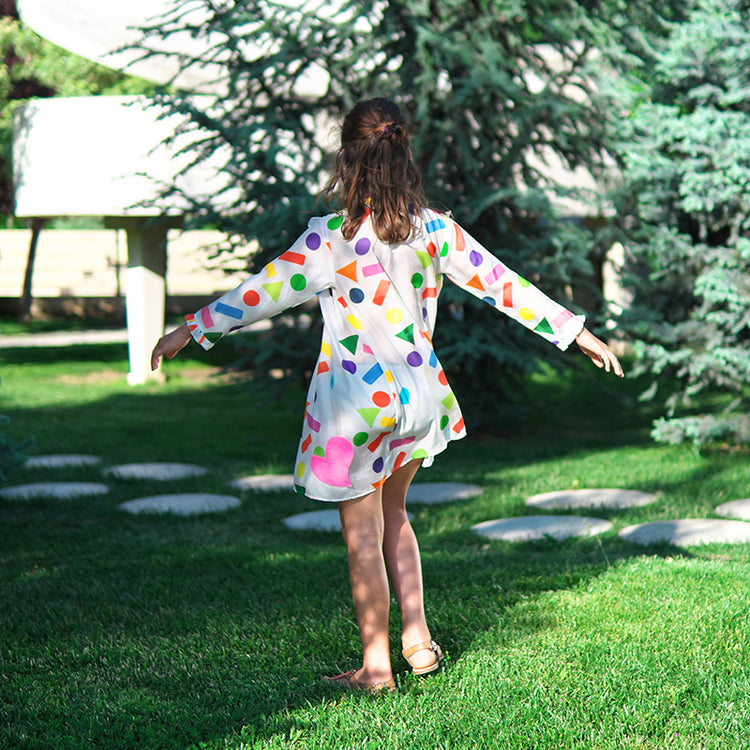 Girl wearing Anaario Confetti Party Dress