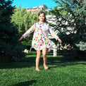 Girl wearing Anaario Confetti Party Dress