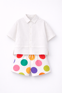 Boy wearing Anaario Confetti Pop Co-ord Set