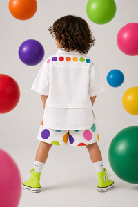 Boy wearing Anaario Confetti Pop Co-ord Set