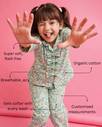 Girl wearing Anaario Cottage Bloom Night Wear