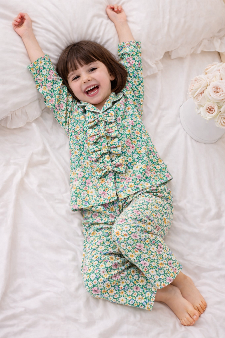 Girl wearing Anaario Cottage Bloom Night Wear