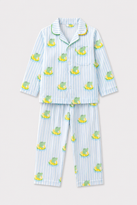 Boy wearing Anaario Crocodile Print Night Suit