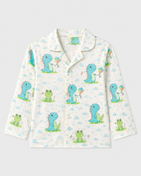 Boy wearing Anaario Dino-Kites Night Suit