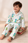Boy wearing Anaario Dino-Kites Night Suit