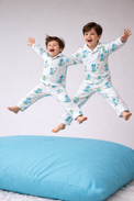 Boy wearing Anaario Dino-Kites Night Suit