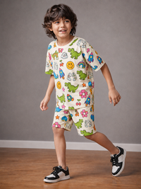 Boy wearing Anaario Doodle Squad Co-ord Set