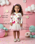 Girl wearing Anaario Dotty Donut Dress