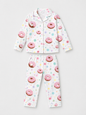 Girl wearing Anaario Dotty Donut Night Suit