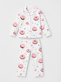 Girl wearing Anaario Dotty Donut Night Suit