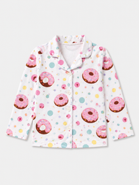 Girl wearing Anaario Dotty Donut Night Suit