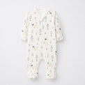 Duck & Meadow bamboo cotton baby sleepsuit — two-way zip romper onesie