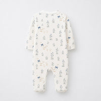 Duck & Meadow bamboo cotton baby sleepsuit — footed zip-front sleepsuit, onesie romper
