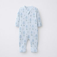 Duck & Meadow bamboo cotton baby sleepsuit — full-sleeve baby sleepsuit, zip onesie