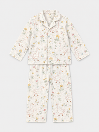Girl wearing Anaario Ducks and Mouse Night Suit