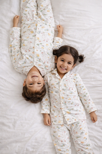 Girl wearing Anaario Ducks and Mouse Night Suit
